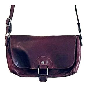 Jack Georges Vintage Voyager Soft Leather Brown Bohemian Crossbody Handbag